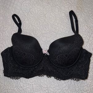 PINK VS Body by Victoria Black Lace Bustier Bra